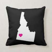 Personalizable Idaho Estado Amor Pillow Reversible