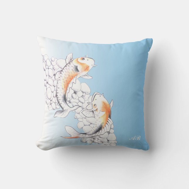 Cojín Decorativo Personalizable: Koi (Anverso)