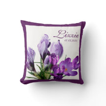 Personalizable L nombre flores violetas personaliz