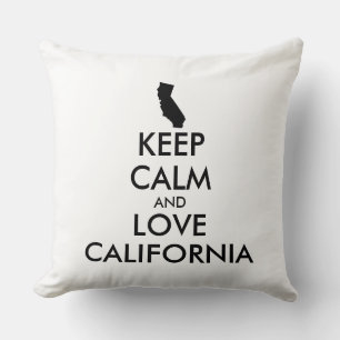 Cojín Decorativo Personalizable MANTENER CALMA Y AMAR CALIFORNIA