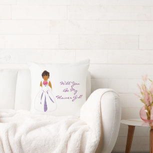 Cojín Decorativo personalizable "Serás Mi Niña Flor"