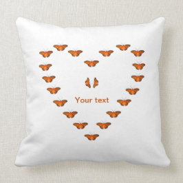 Cojín Decorativo Personalización de la mariposa de la pasión en el 