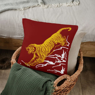 Cojín Decorativo Personalización del diseño de gato de vida salvaje