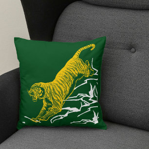 Cojín Decorativo Personalización del diseño de gato de vida salvaje