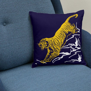 Cojín Decorativo Personalización del diseño de gato de vida salvaje