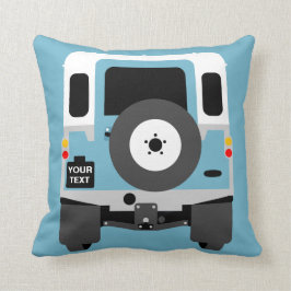Cojín Decorativo Personalización personalizado azul Land Rover Seri
