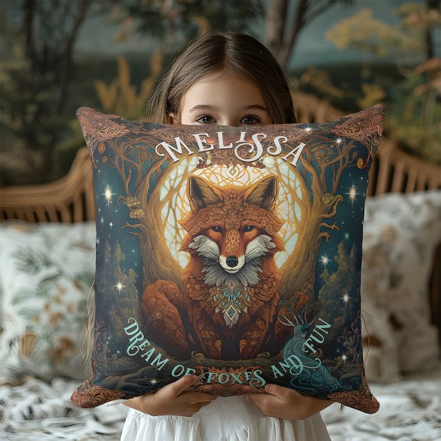 Cojín Decorativo Personalizada la Fox Celta con Jeweld y Moonlit (Subido por el creador)