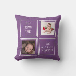 Cojín Decorativo Personalizada una plantilla fotográfica tipo dos