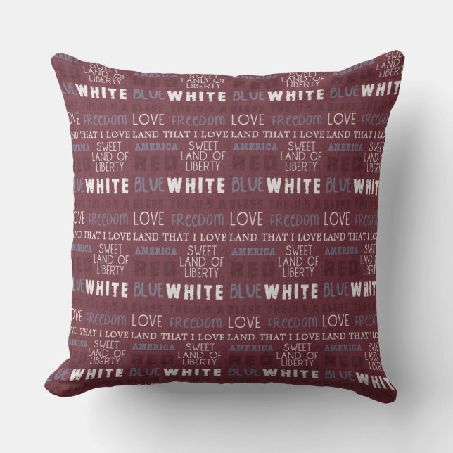 Cojín Decorativo Personalizado Americana Pillow (Anverso)