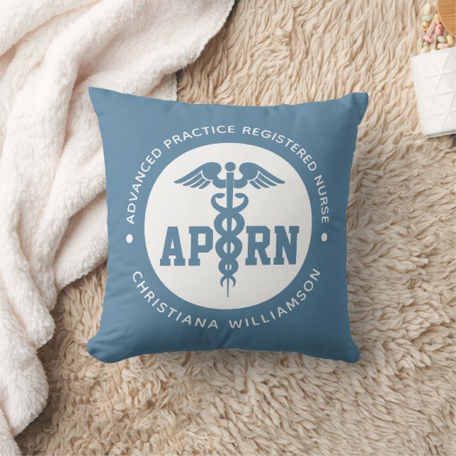 Cojín Decorativo Personalizado APRN Enfermero registrado de práctic (Manta)