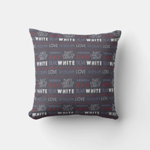 Cojín Decorativo Personalizado azul Americana Pillow