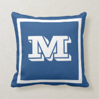PERSONALIZADO azul verde azulado sólido MONOGRAM