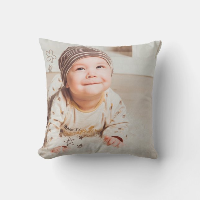Cojín Decorativo Personalizado Baby Pillow | Keepsake personalizado (Anverso)