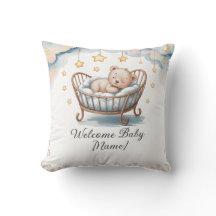 Personalizado Baby Shower Pillow - Bebé de bienven