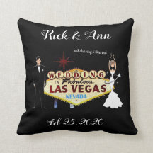 Cojín decorativo personalizado Boda de Las Vegas