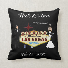 Cojín decorativo personalizado Boda de Las Vegas