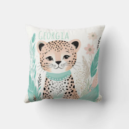 Cojín Decorativo Personalizado Boho Cute Leopardo Pillow Pastel Ver