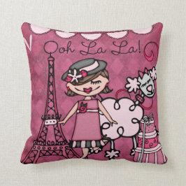Cojín Decorativo Personalizado Brunette Paris Diva Pillow