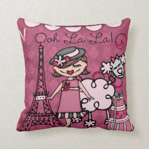 Cojín Decorativo Personalizado Brunette Paris Diva Pillow