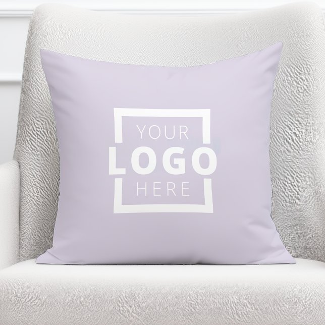 Cojín Decorativo Personalizado Business Company Logo Lavender (Subido por el creador)