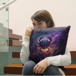 Cojín Decorativo Personalizado Cáncer Zodiaco Horóscopo Fantasía So