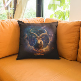 Cojín Decorativo Personalizado Capricornio Zodiac Horoscope Fantasí