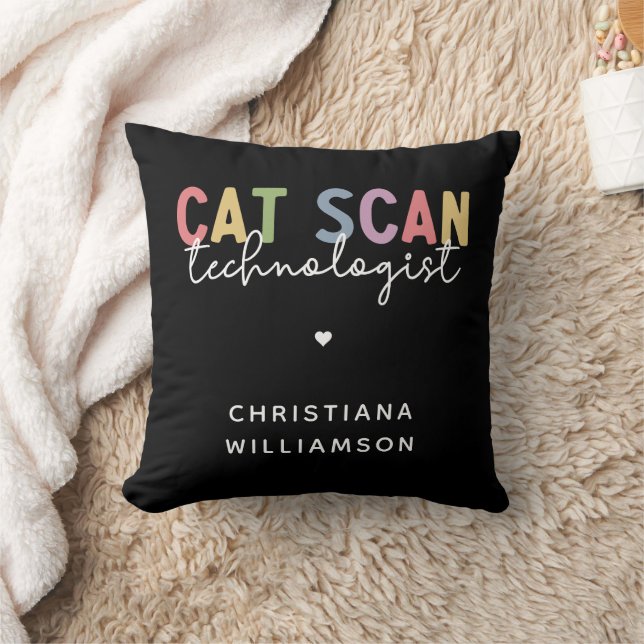 Cojín Decorativo Personalizado CAT Scan Technologist CT Tech Gifts (Manta)