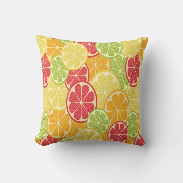 Cojín Decorativo Personalizado Citrus (Anverso)