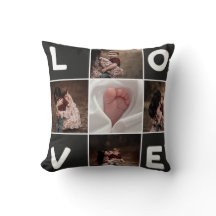 Personalizado Collage de fotos LOVE Pillow - Perso