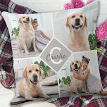 Cojín Decorativo Personalizado Collage de fotos Monograma Nombre Pe<br><div class="desc">Celebra a tu mejor amigo con un personalizado Mascota Monograma Collage de fotos Pillow . Cuando tienes tantos recuerdos y fotos divertidos , una foto no es suficiente . Nuestro Perro Foto Pillow tiene ocho fotos en total. La almohada es de doble cara, cuatro frente, cuatro espalda. Ya sea que...</div>