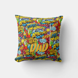 Cojín Decorativo Personalizado con marca DAD Gift - Comic Superhero