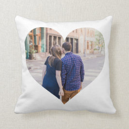 Cojín Decorativo Personalizado | Corazón fotográfico
