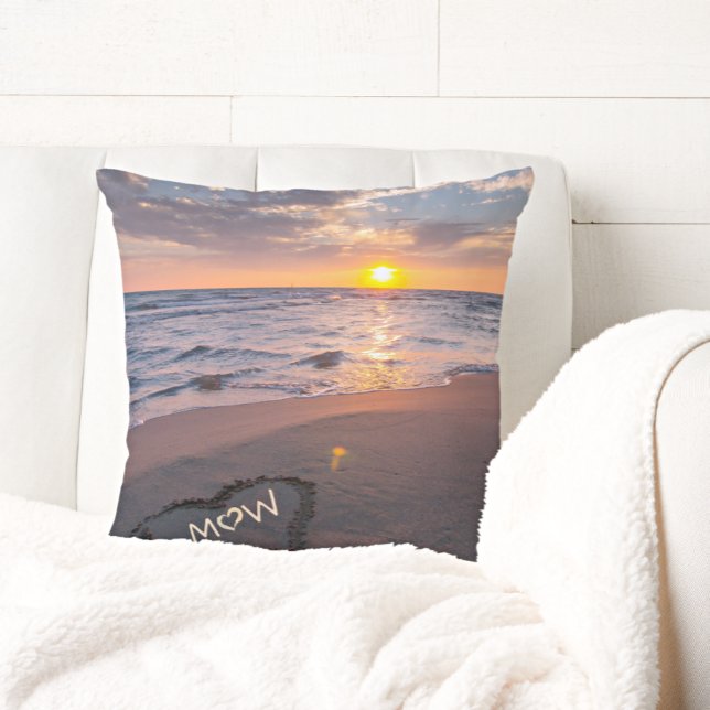 Cojín decorativo personalizado Couple Beach Sunset (Subido por el creador)