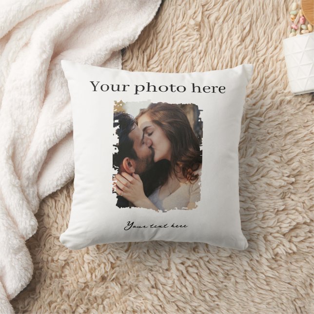 Cojín Decorativo Personalizado Cute Couple Foto (Manta)