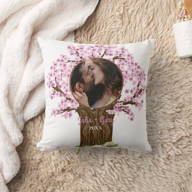 Cojín Decorativo Personalizado Cute Couple Foto (Manta)