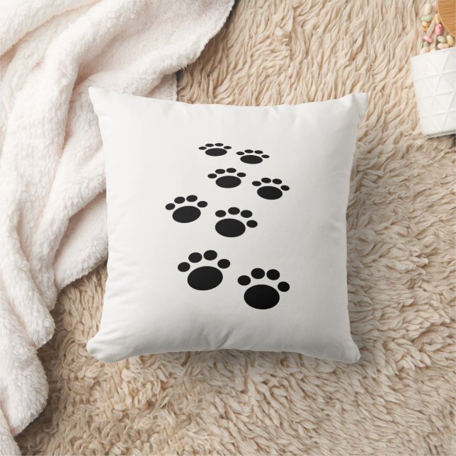 Cojín Decorativo Personalizado Cute Mascota Paw Trail (Manta)