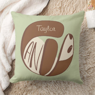 Cojín Decorativo Personalizado Cute Rolling Big Panda Bear Nursera