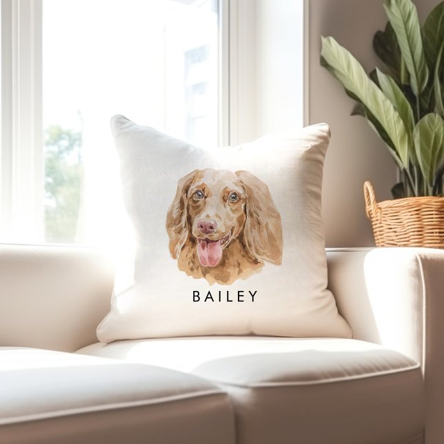 Cojín Decorativo Personalizado Dachshund Perro Raza Perro Lover Reg (Subido por el creador)