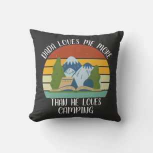 Cojín Decorativo PERSONALIZADO Dada Me Ama Más De Lo Que Ama Campin