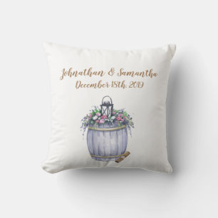 Cojín decorativo personalizado de 16"x16" País de