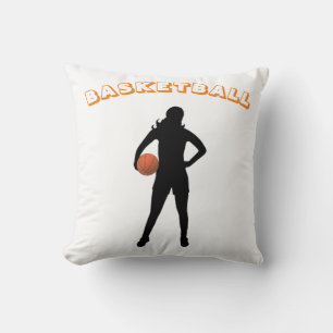 Cojín decorativo Personalizado de baloncesto chica