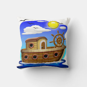 Cojín Decorativo Personalizado de barcos pesqueros