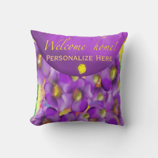 Cojín decorativo personalizado de bienvenida