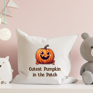 Cojín Decorativo Personalizado de calabaza más lindo Naranja de Hal