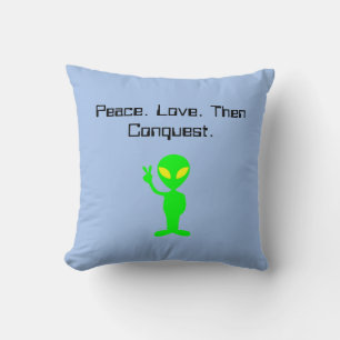 Cojín Decorativo Personalizado de ciencia ficción alienígena divert
