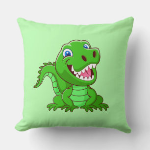 Cojín Decorativo Personalizado de cocodrilos sonrientes-64836