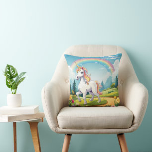 Cojín Decorativo Personalizado de Cute Unicorn