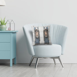 Cojín Decorativo Personalizado de escultura de la escultura de la V