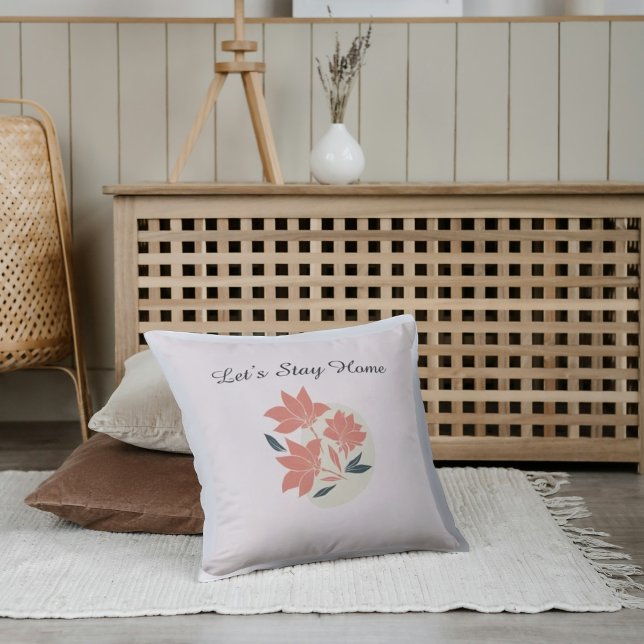 Cojín decorativo personalizado de flores (Subido por el creador)