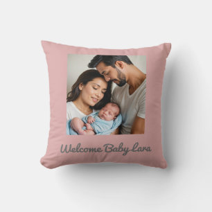 Cojín Decorativo personalizado de foto de bebé Cushion
